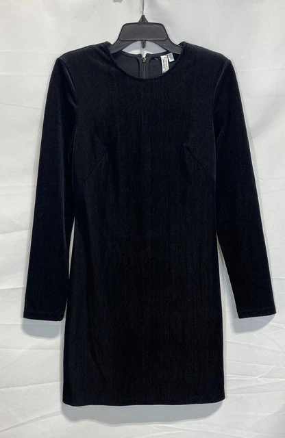 Paris Atelier & Other Stories Womens Black Long Sleeve Mini Dress Size 6 NWT