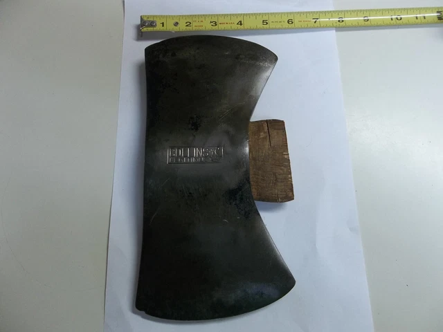 Vintage  4 Lb Collins Legitimus Double Bit Axe Head W/Crown