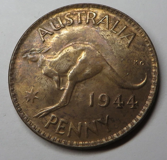 Australia Penny 1944 Bronze KM#36 UNC