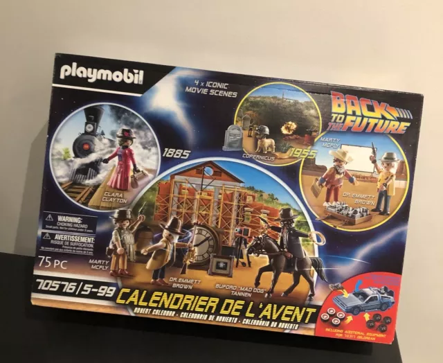 Playmobil Calendrier de l'Avent Retour vers le Futur III - 2021 (70576) -  Steelbook Jeux Vidéo