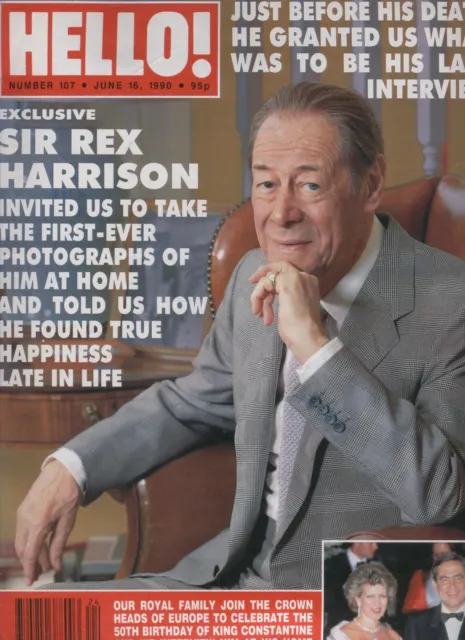 Hello #107 Rex Harrison Anthony  Head Cybill Shepherd Elizabeth Taylor Diana