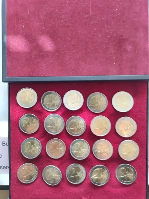 Münzen Euro Münzen Konvolut 21 X 2 Euro Münzen Sammlung Sondermünzen