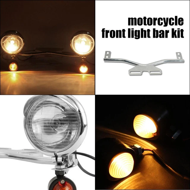 Passing Light W/Turn Signals Bar For Kawasaki VN Vulcan Classic Drifter 800 1500