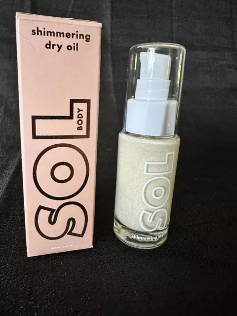 NEW ColourPop Sol Shimmering Dry Oil Platinum Body Glitter 0.88fl oz Beauty Body