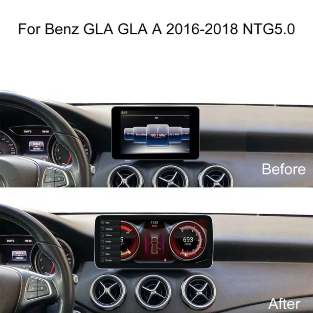 10,25'' Android 13 Autoradio GPS Navi 4G Mercedes A/CLA/GLA/G X156 W176 NTG 5.0