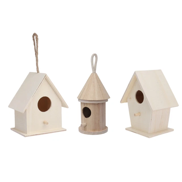 Juego de 3 piezas de graffiti para casa de pájaros kits de casa pequeña al aire libre