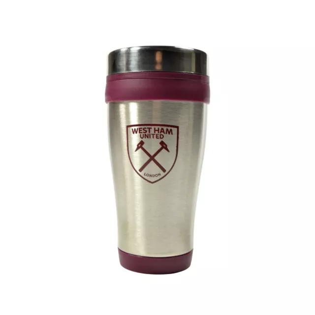 West Ham United FC Executive Metallic Travel Mug BS3788