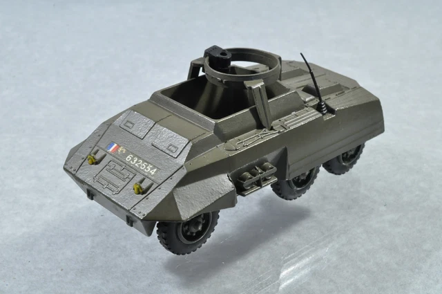 Ancienne Auto-mitrailleuse Solido M.20 – 2ème DB, Boîte D'origine 1960