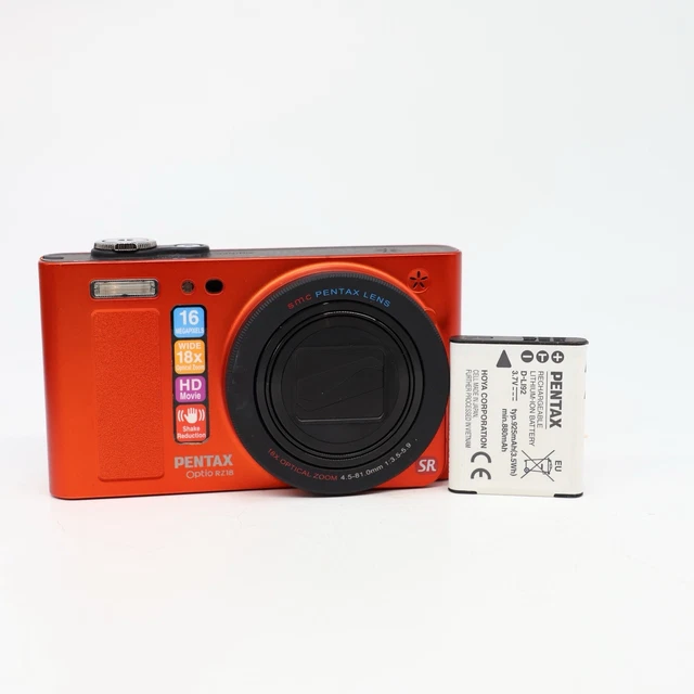 PENTAX PENTAX OPTIO RZ18 naranja EUR 152,32 - PicClick ES