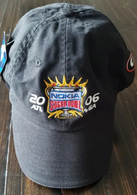 Georgia Bulldogs Nokia 2006 Sugar Bowl ATL GA Head Shots by KC Caps Hat With Tag