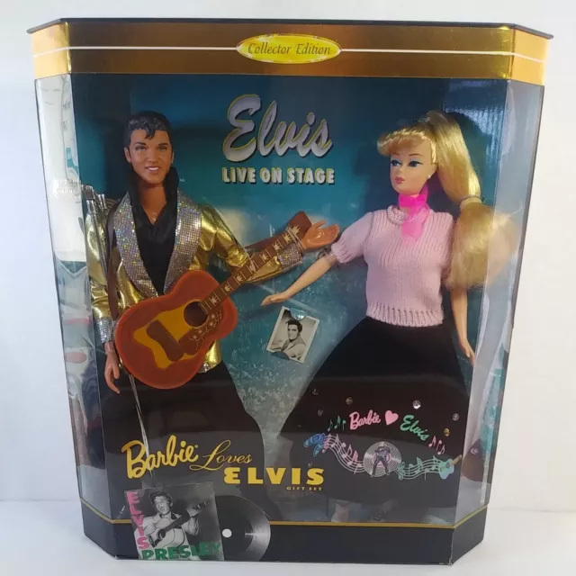 New Vintage 1997 Elvis Live On Stage, Barbie Loves Elvis Gift Set Mattel New Vintage 1997 Elvis Live On Stage, Barbie Loves Elvis Gift Set Mattel