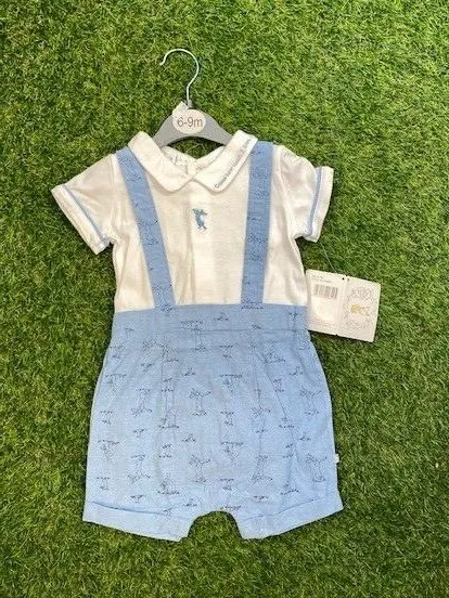 NEW Guess How Much I Love You Baby Boys Romper Outfit Spanish Suit 0-9 Months