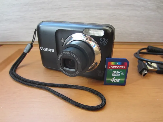 Canon PowerShot A800 Digital Camera 10.0 MP 3.3x Optical Zoom Silver Working