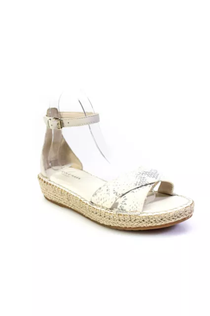 Pinch Maine Classic Cole Haan Womens Ankle Strap Espadrille Sandals Ivory Size 6