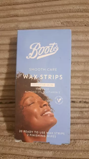 Boots Smooth Care Wax Strips For Face Almond Oil & Vitamin E