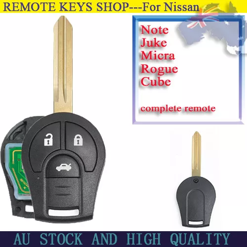 Suit for NISSAN Cube Juke NV200 Rogue Versa 2008-2014 Remote Car Key Fob 3Button