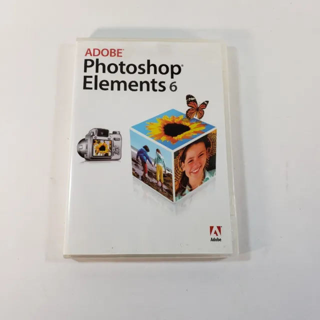 Adobe Photoshop Elements 6 Photo Editing Software for the PC w/ Serial Code