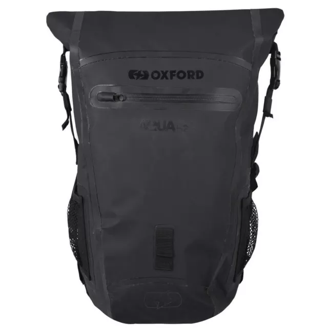 Oxford Aqua Hydro B25 Black Waterproof Rucksack Motorcycle Motorbike Back Pack