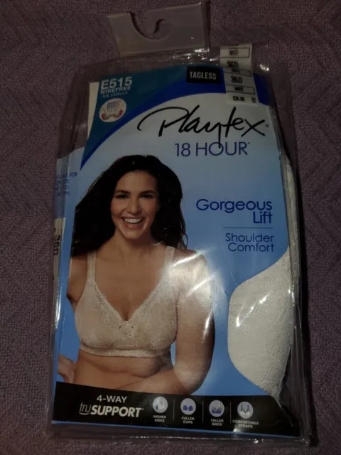 PLAYTEX 18 HOUR bra size 40B NEW style E515 Gorgeous Lift shoulder comfort  lined $19.99 - PicClick