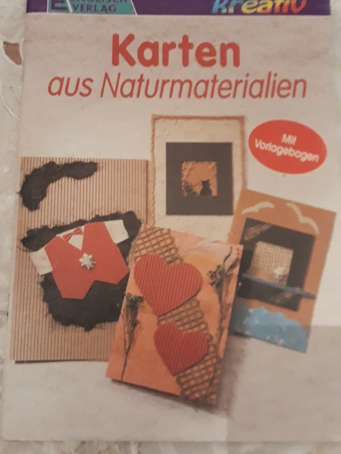 Bastelbuch - Karten aus Naturmaterial mit Vorlagen