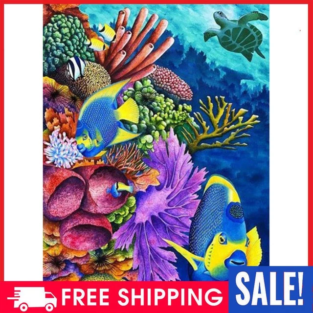 DIY 5D Mosaic Underwater World Full Drill Round Diamond Resin Painting Kit
