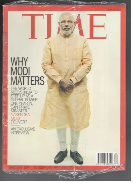 New Sealed Time Magazine May 18, 2015 Indian Prime Minister Narendra Modes