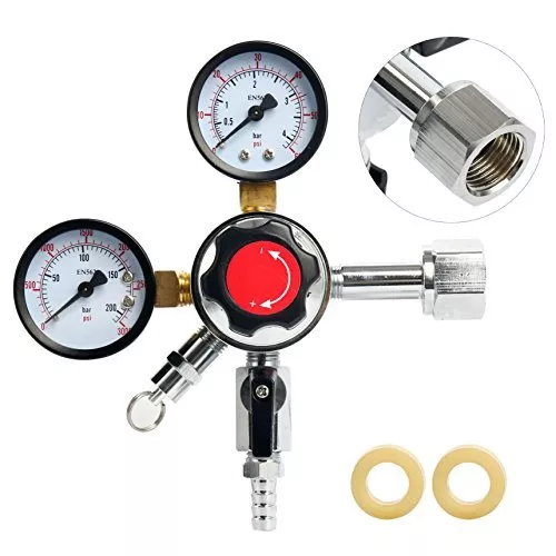 Co2 Regulator Dual Gauge Draft Beer Beverage Soda Homebrew Kegerator CA SHIP