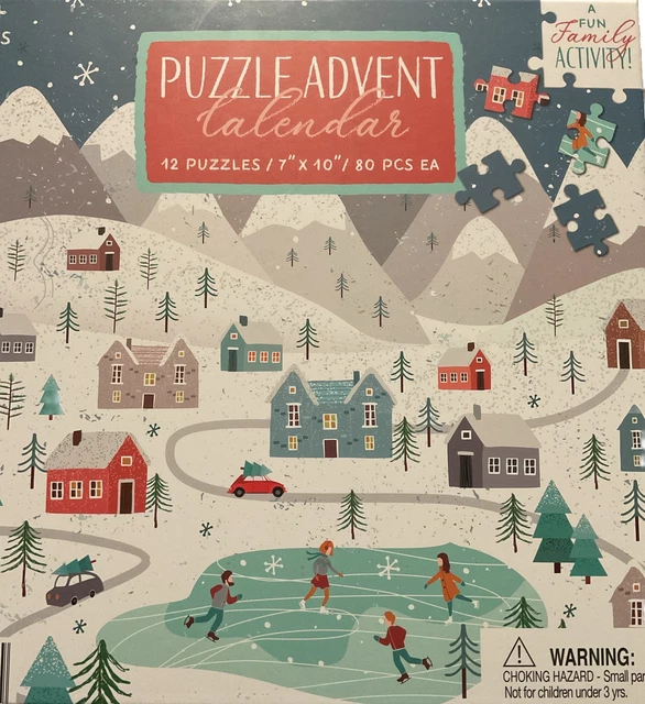 ALDI 2023 CHRISTMAS Advent Calendar Jigsaw Puzzle 12 Puzzles 80 Pieces