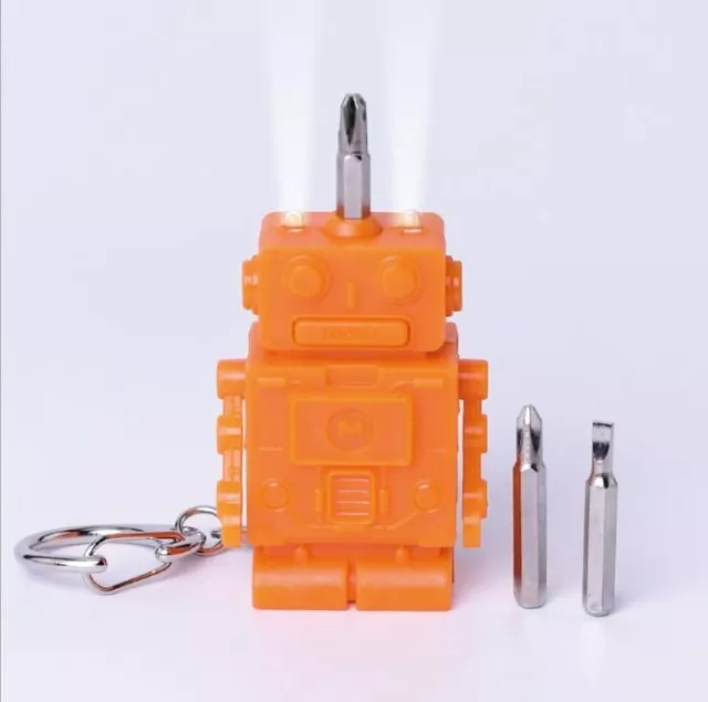 Mini Robot Gadget Keychains - Screwdriver Pocket Keyrings Unisex Fashion Keychai