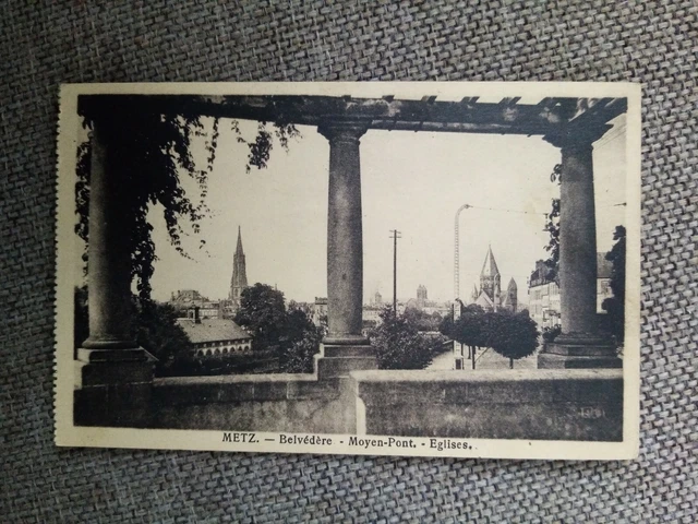 Cpa Metz Le Belvedere Moyen Pont Église