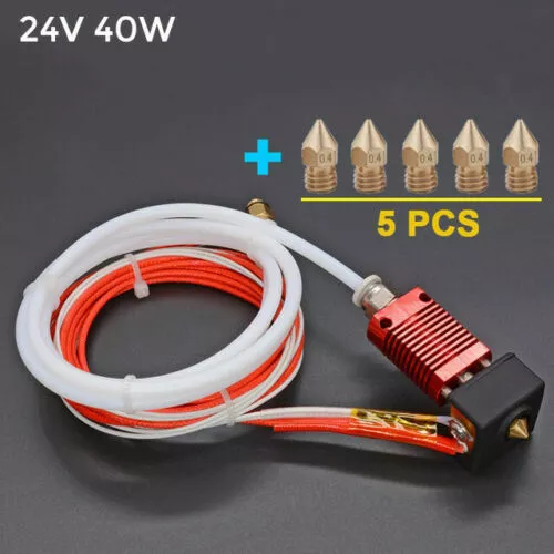 Alfawise U20/U30/U30 Pro Block Heater Hot 24V 40W Extruder MK8 +5x Nozzle + Case