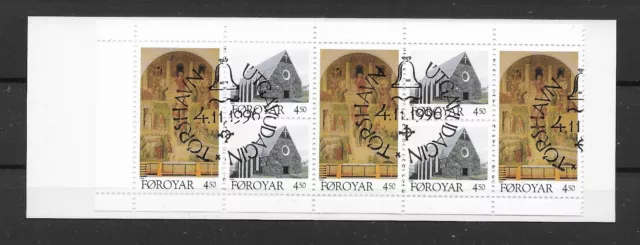 (035) Dänemark - Färöer 1996 Kirchen Mi.Nr. 308/09 MH 12 gestempelt