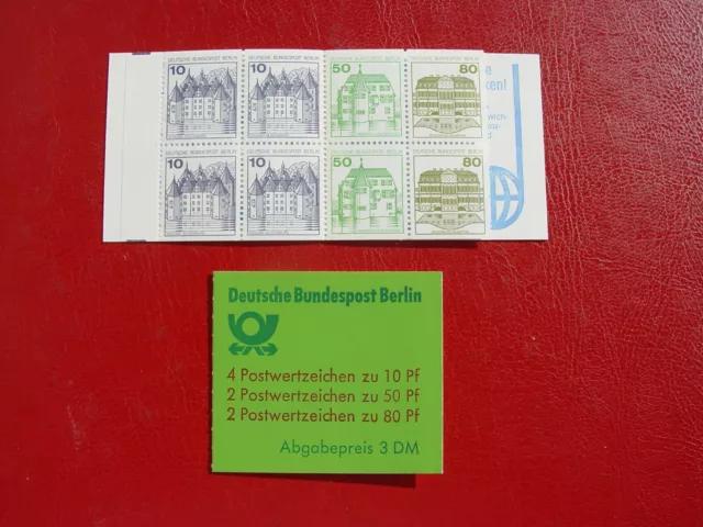 Berlin 1982 Markenheftchen 13 HB 21 postfr ** kompl. Michel: 14,00            