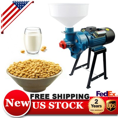 Electric Grinder Mill Grain Corn 2.2KW Wheat Feed/Flour Wet&Dry Cereal Machine