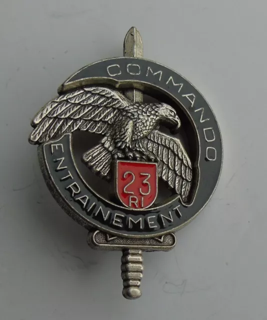 French Army 23RI Commando Training Centre Badge/Brevet - DELSART