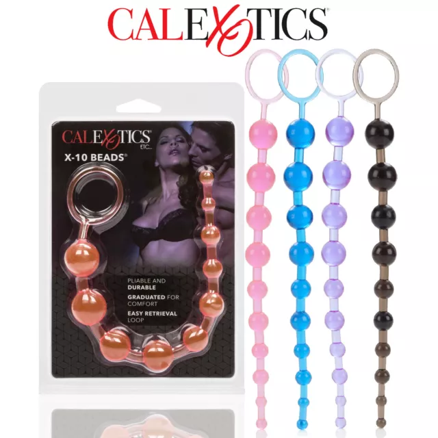 CALEXOTICS X 10 Anal Beads Palline Anali Sex Toy Anale Trasparente  Crescente EUR 8,20 - PicClick IT