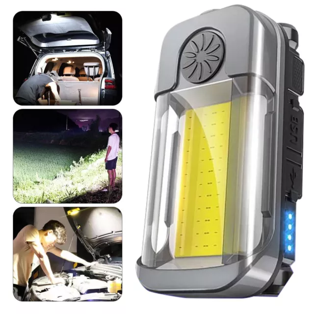 LED COB Rechargeable Work Light Magnetic Torch Inspection Lamp Cordless Dimmable