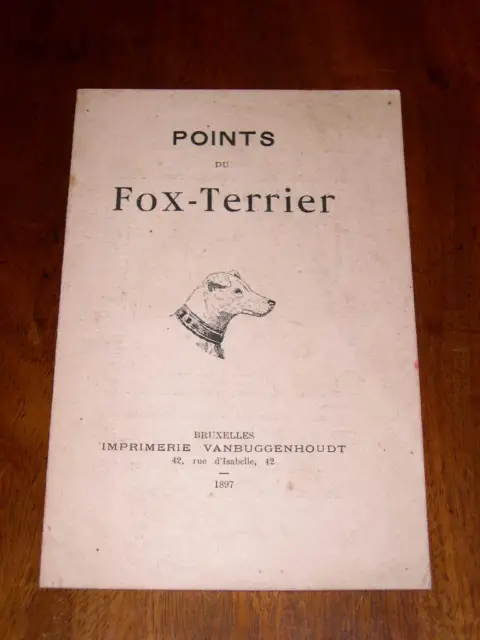 Very Rare Fox Terrier Dog Book By Belgian Fox Terrier Club 1897