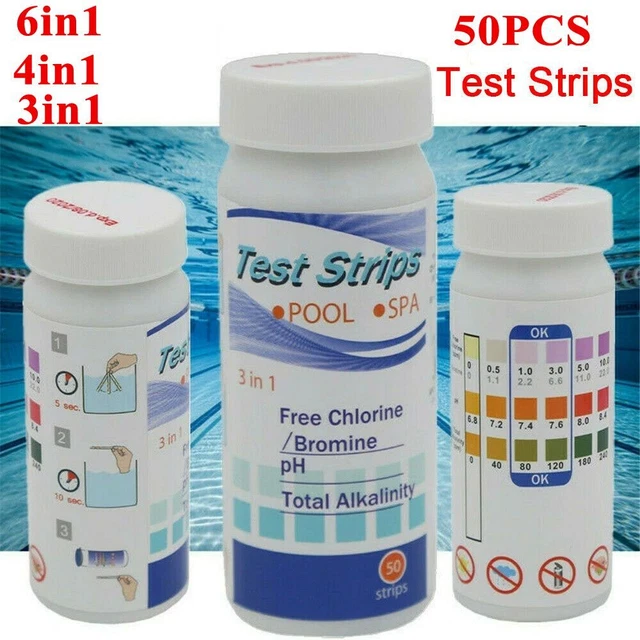 MONITORS PH TEST Paper SPA Test Strips Chlorine Dip Test Strips PH