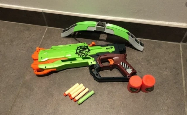 Nerf Zombie Strike + rangement ceinture + 8 fléchettes. : Achat