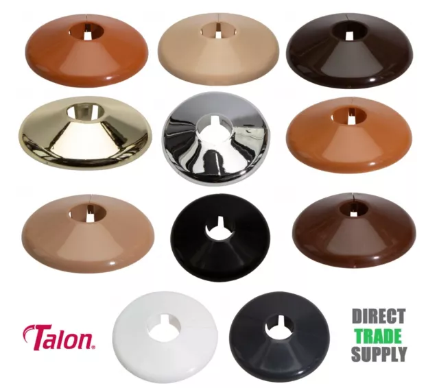 Pipe Collars Talon Radiator Plastic Cover For Pipes Various Sizes and Colours