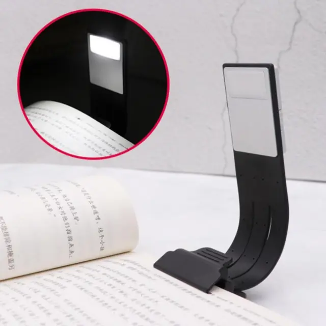 USB Rechargeable Lamps LED Reading Book Light With Detachable Clip C9O6 O4E5