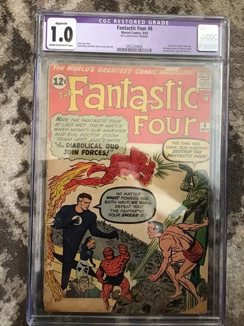 Fantastic Four #6 CGC graded 1.0 Restored