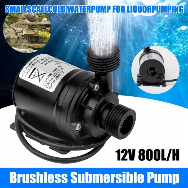 12V Small Fountain Submersible Floating High Pressure Water Pump Automatic Decor