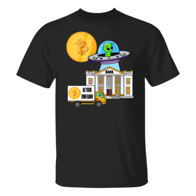 BITCOIN BTC CRYPTO Cryptocurrency Altcoin HODL Black T-Shirt UPC182 $11 ...