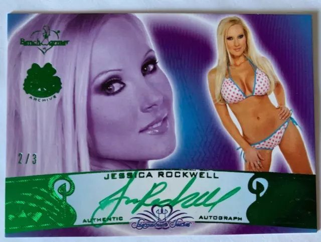 2024 Benchwarmer Emerald Archive Jessica Rockwell Autograph Card /3