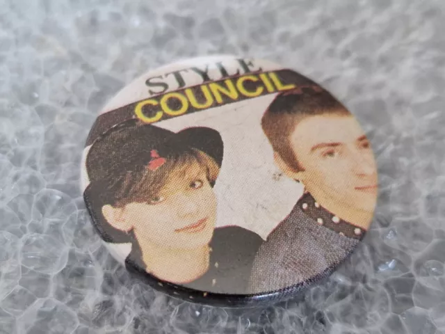 Old Vintage Music Pin Badge The Style Council 80s (25mm) Paul Weller The Jam Mod