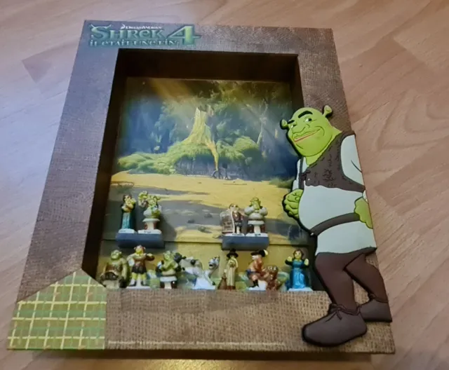 Shrek Coffret en bois de 12 fèves en porcelaine – Destination figurines
