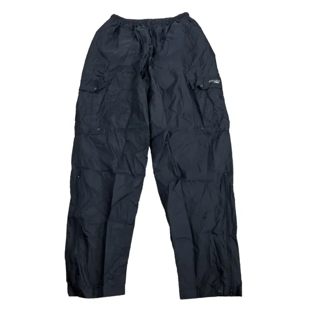 Pantalones de pesca de lluvia Stearns talla XL negros forrados de malla de nailon activos