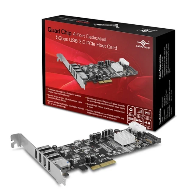 Supermicro AOC-SLG3-4E2P 6.4GB/s Quad-Port Gen-3 Internal NVMe